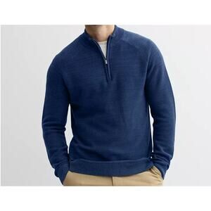 SONOMA Men's Big & Tall Pullover Quarter Zip Lightweight Blue Size 3XL Tall NEW